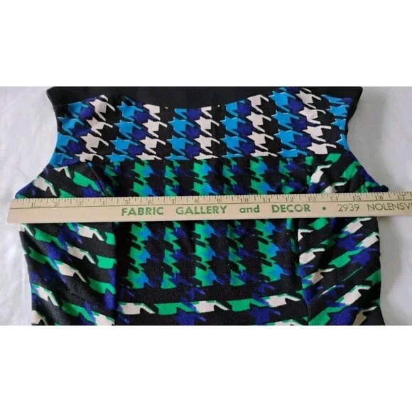 Gabby Skye Houndstooth Knit Dress Women's sz 4 Career Office Work Party NWT - Picture 8 of 11